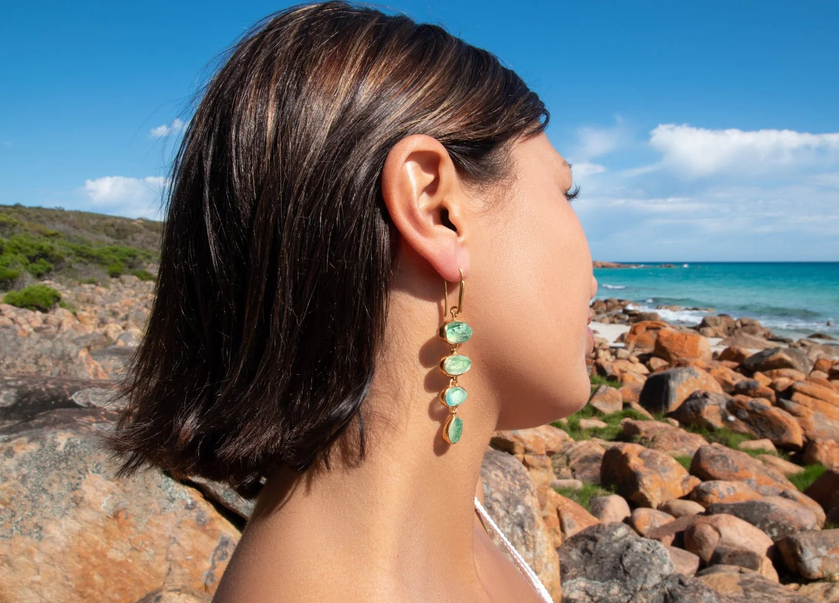 Raw gem rocks are crystal-charged with the earth’s energy. Precious metals in textural settings honor each stone’s intrinsic beauty and the powers it contains.