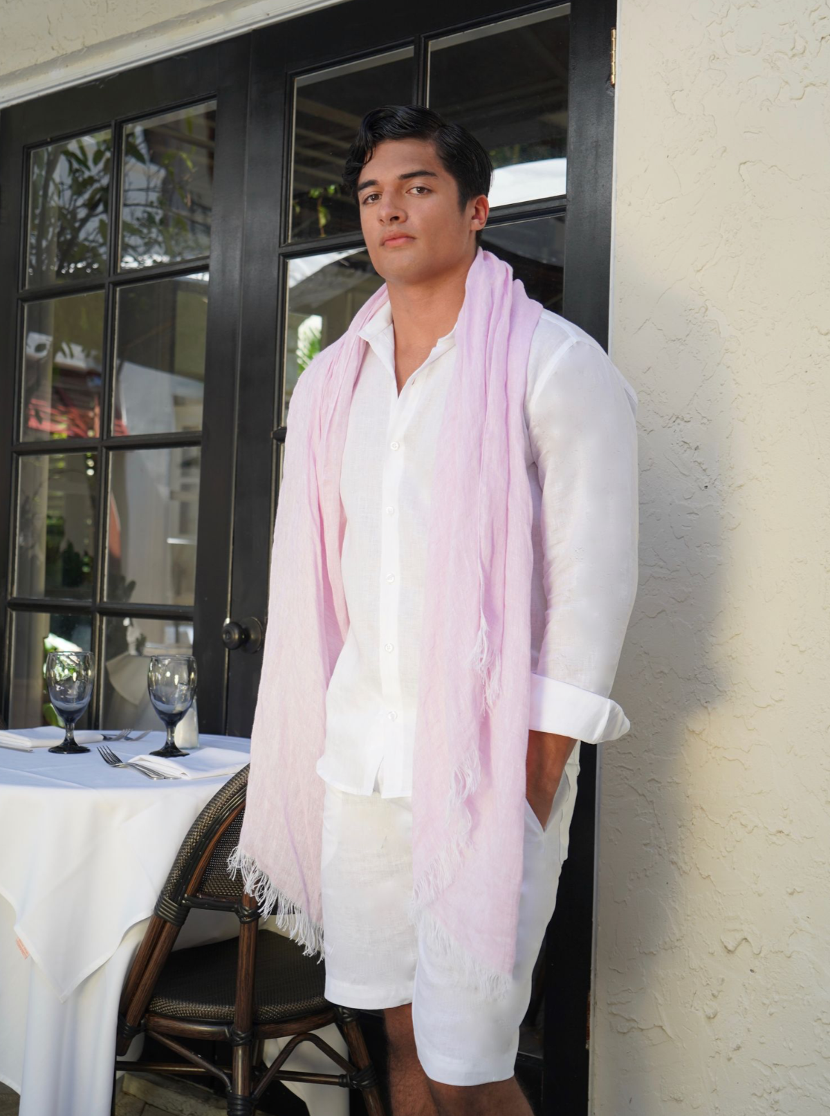 Men’s scarves from Marina St. Barth – lightweight layers with effortless coastal sophistication