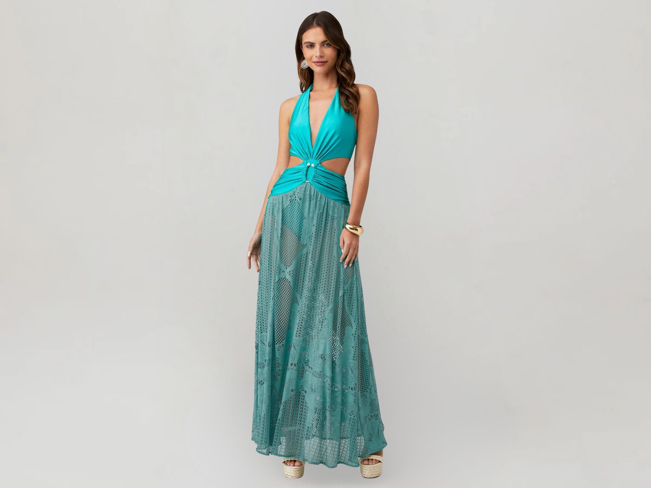 Long dresses by Marina St. Barth – flowing, dramatic styles for luxe resort escapes