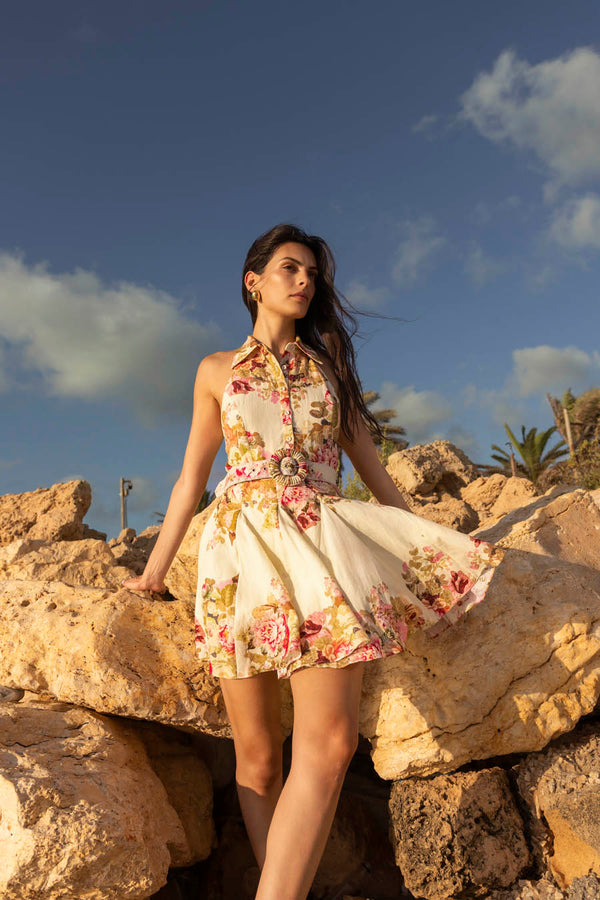 Hemant & Nandita Sama Belt Short Dress by Hemant & Nandita from Marina St Barth