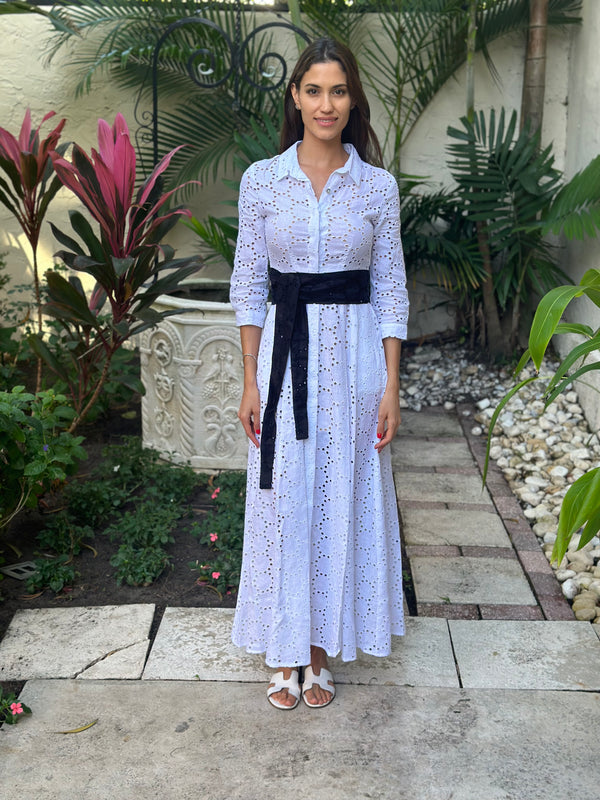 Eyelet Linen Belt by Marina St Barth from Marina St Barth