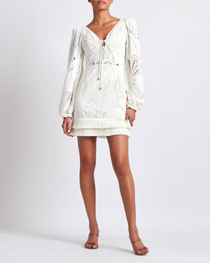 PatBo Long Sleeve Lace Mini Dress by PatBo from Marina St Barth