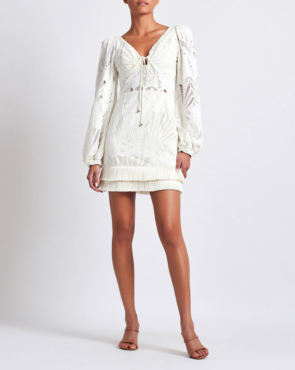 PatBo Long Sleeve Lace Mini Dress by PatBo from Marina St Barth