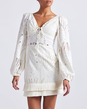 PatBo Long Sleeve Lace Mini Dress by PatBo from Marina St Barth