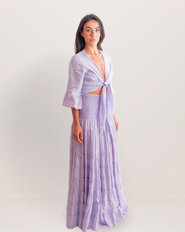 Bolero Nodo Centrale Linen Top by Marina St Barth from Marina St Barth