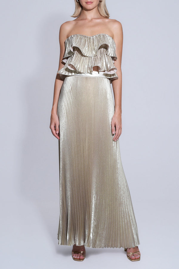 Romance Top Gold Shimmer by L’IDÉE from Marina St Barth