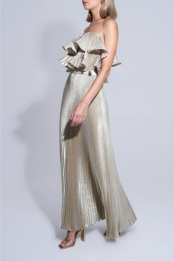 Romance Top Gold Shimmer by L’IDÉE from Marina St Barth