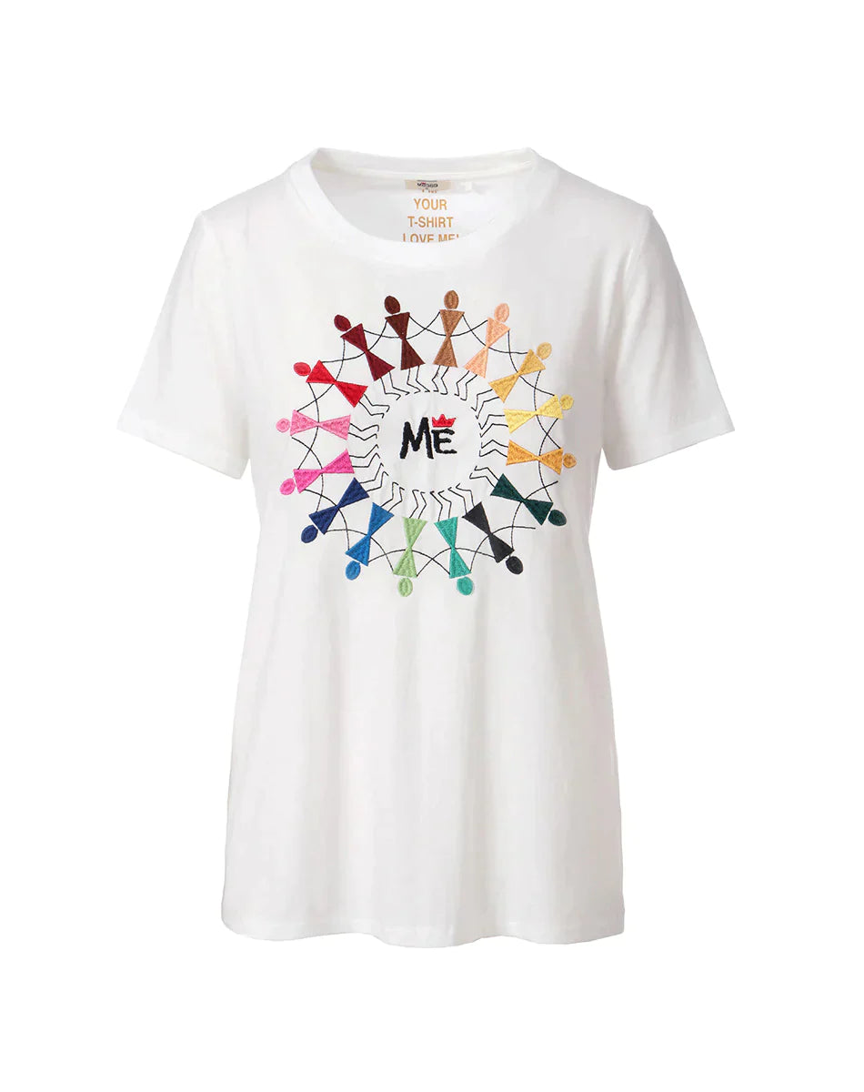 Me 369 Willow Ring Embroidered Tee Shirt by Me 369 from Marina St Barth