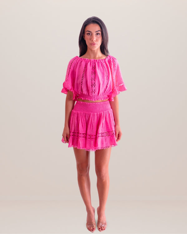 Mini Skirt Vicky Linen by Queen Moda from Marina St Barth