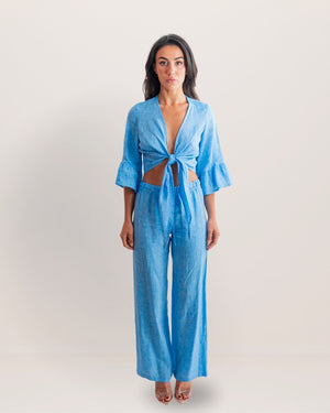 Bolero Nodo Centrale Linen Top by Marina St Barth from Marina St Barth