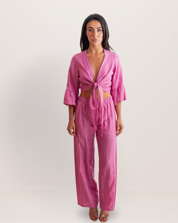 Bolero Nodo Centrale Linen Top by Marina St Barth from Marina St Barth