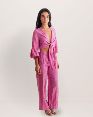 Bolero Nodo Centrale Linen Top by Marina St Barth from Marina St Barth