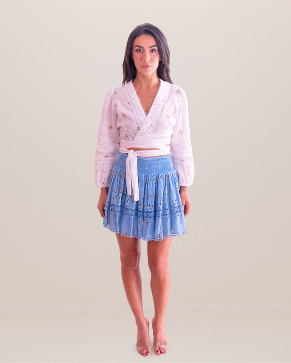 Lorenza Linen Top by Queen Moda from Marina St Barth