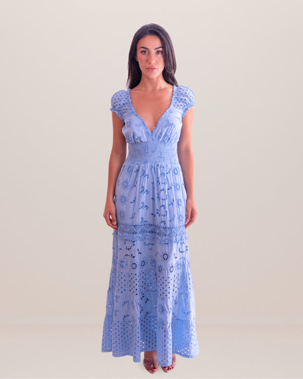 Flaminia Linen Dress by Queen Moda from Marina St Barth