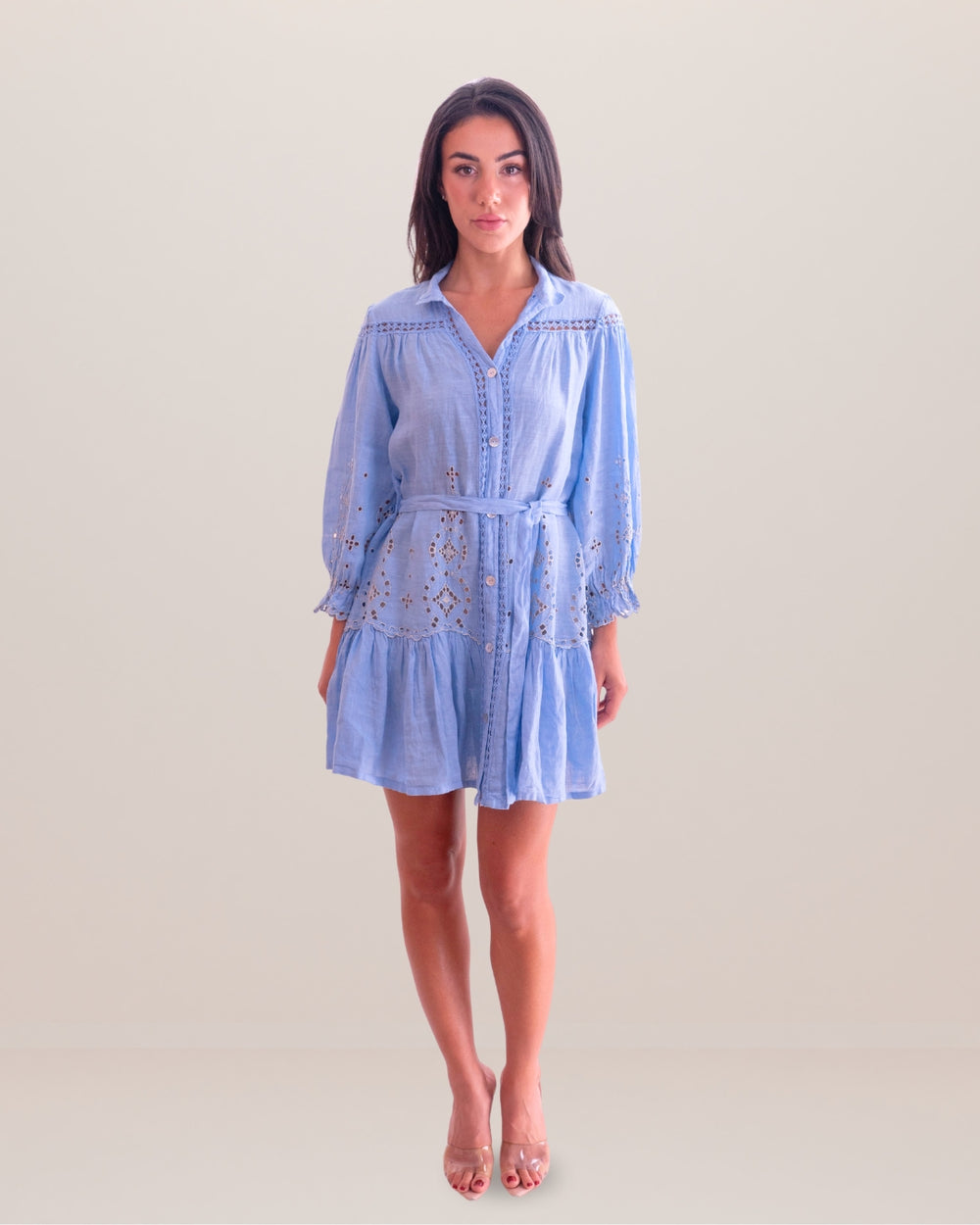 Alessandra Linen Dress by Queen Moda from Marina St Barth
