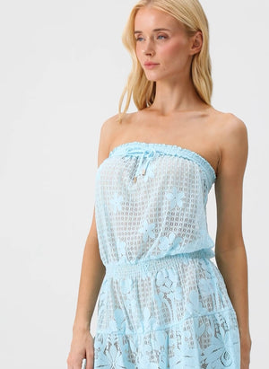 Melissa Isla Short Dress Sky by Melissa Odabash from Marina St Barth