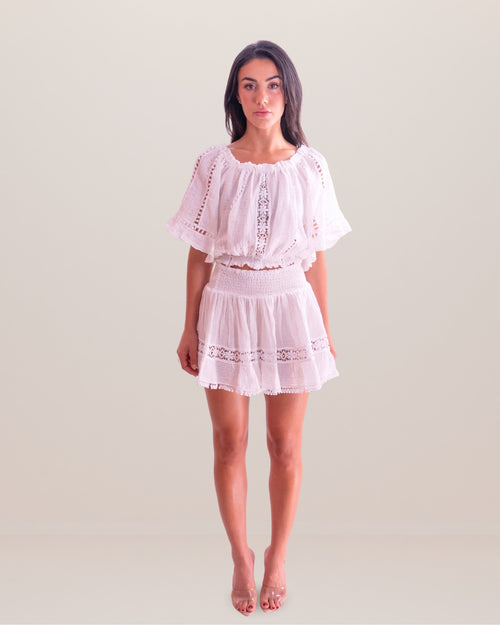 Mini Skirt Vicky Linen by Queen Moda from Marina St Barth