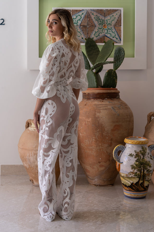 Yam Lace Manu Pants by Y'AM CAPRI from Marina St Barth