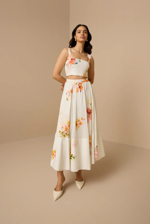 Hemant & Nandita Saba Midi Skirt by Hemant & Nandita from Marina St Barth