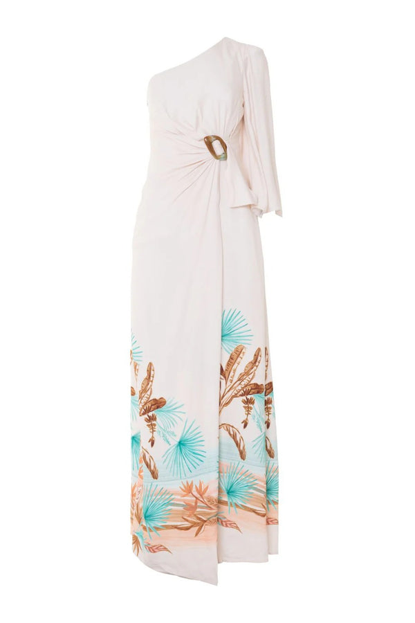 PatBo Bananeira Tropical One Shoulder Maxi Dress by PatBo from Marina St Barth