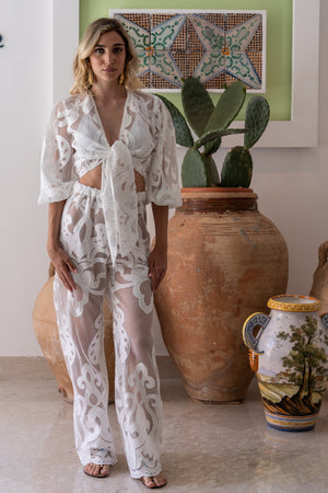 Yam Lace Manu Pants by Y'AM CAPRI from Marina St Barth