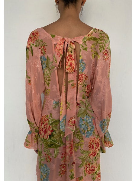 Hemant Dhun Kaftan with printed slip by Hemant & Nandita from Marina St Barth