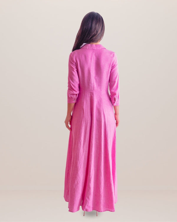 Shirt Dress Long Linen Solid by Marina St Barth from Marina St Barth