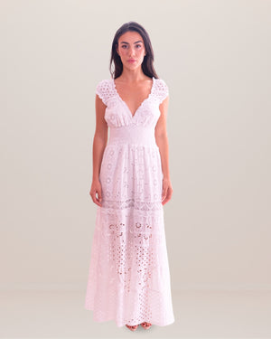 Flaminia Linen Dress by Queen Moda from Marina St Barth