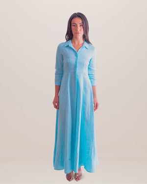 Shirt Dress Long Linen Solid by Marina St Barth from Marina St Barth