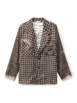 Audrey Noir Muse Collar Jacket