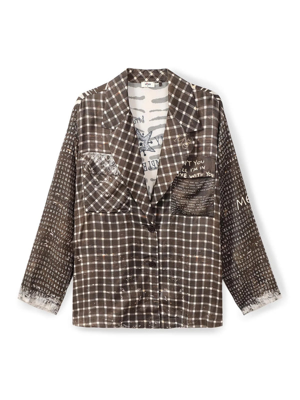 Audrey Noir Muse Collar Jacket
