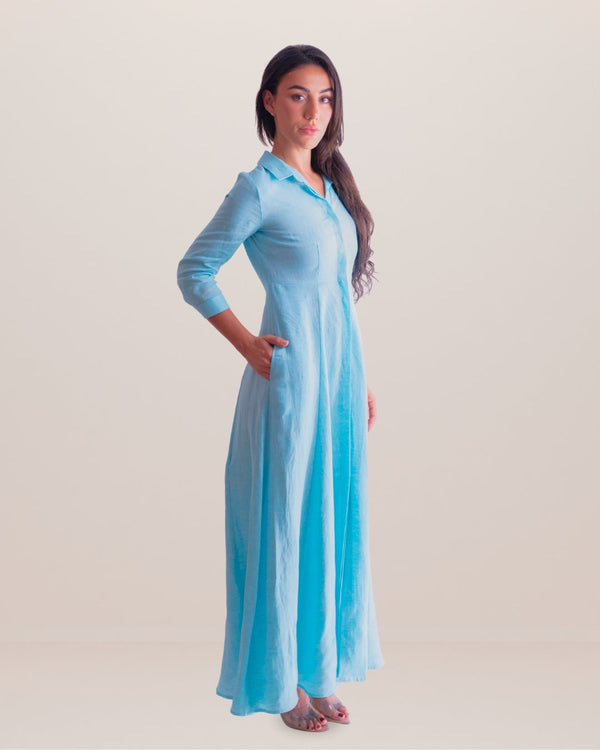 Shirt Dress Long Linen Solid by Marina St Barth from Marina St Barth