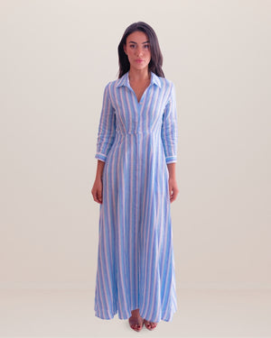 Shirt Dress Long Linen Solid by Marina St Barth from Marina St Barth