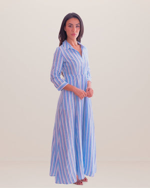 Shirt Dress Long Linen Solid by Marina St Barth from Marina St Barth