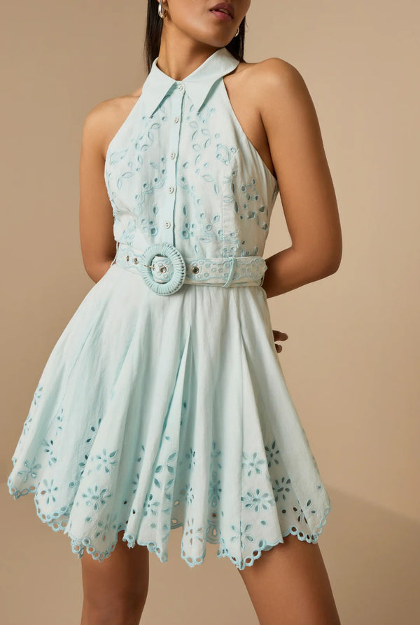 Hemant & Nandita Adya Short Dress With Buckle Belt by Hemant & Nandita from Marina St Barth