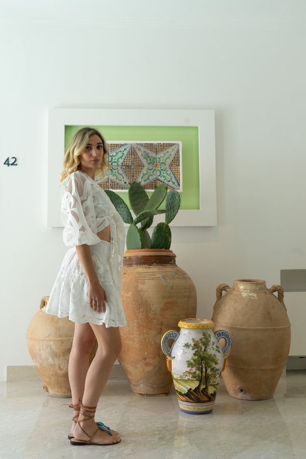 Yam Lace Mina Skirt by Y'AM CAPRI from Marina St Barth