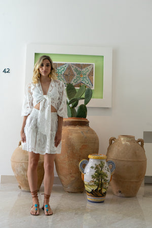 Yam Lace Mina Skirt by Y'AM CAPRI from Marina St Barth