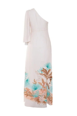 PatBo Bananeira Tropical One Shoulder Maxi Dress by PatBo from Marina St Barth