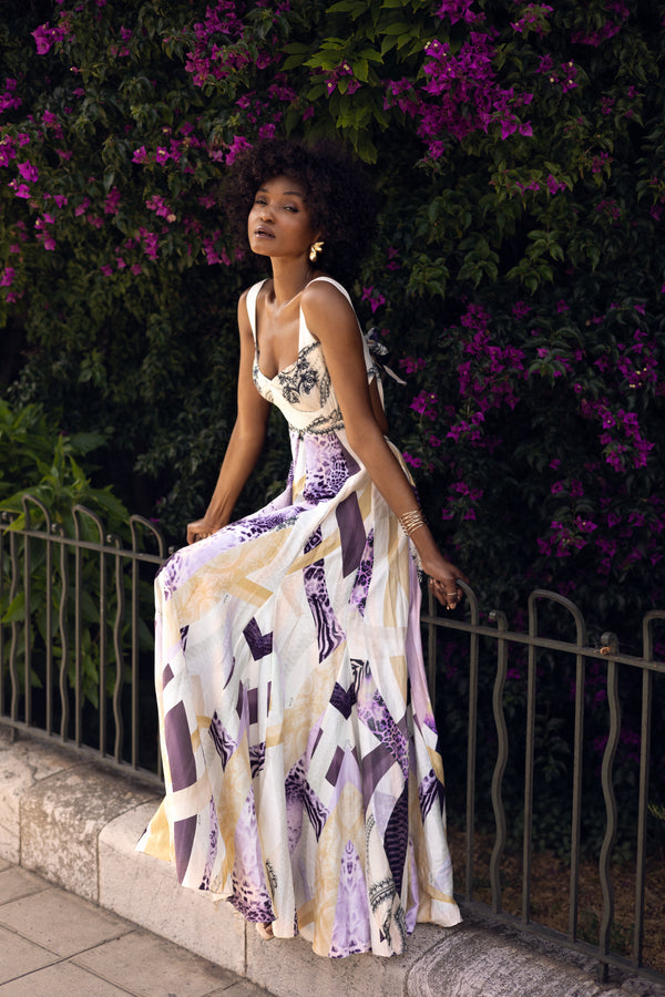 Cutout Bustier Maxi Dress 31LT