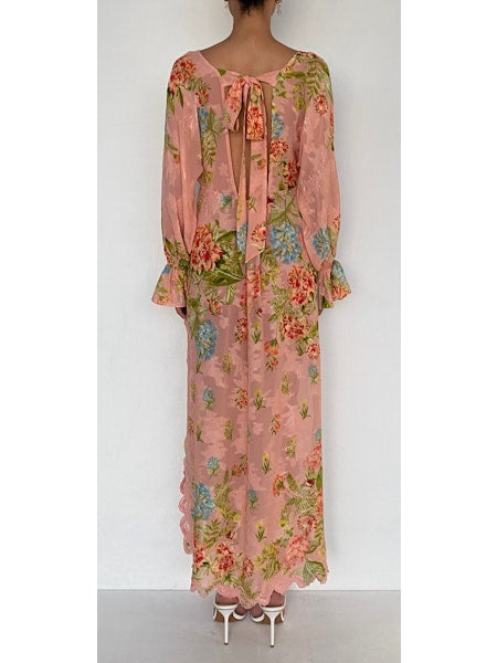 Hemant Dhun Kaftan with printed slip by Hemant & Nandita from Marina St Barth