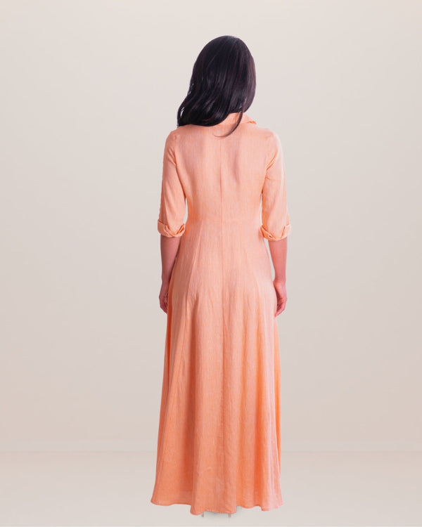 Shirt Dress Long Linen Solid by Marina St Barth from Marina St Barth
