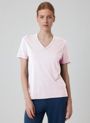 Majestic Soft Touch Short Sleeve V Neck