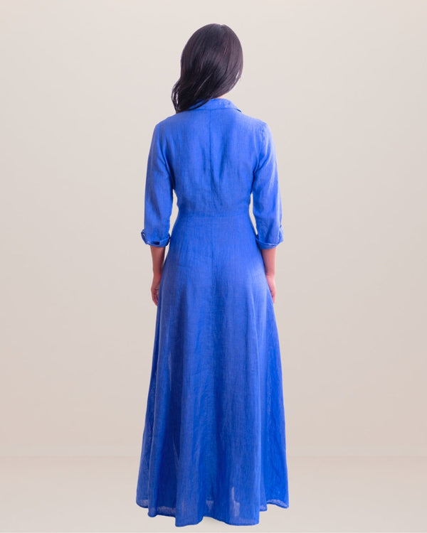 Shirt Dress Long Linen Solid by Marina St Barth from Marina St Barth