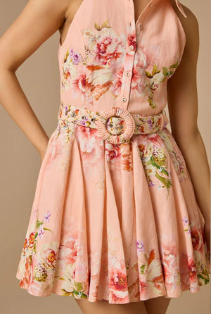 Hemant & Nandita Kavi Short Dress With Buckle Belt by Hemant & Nandita from Marina St Barth