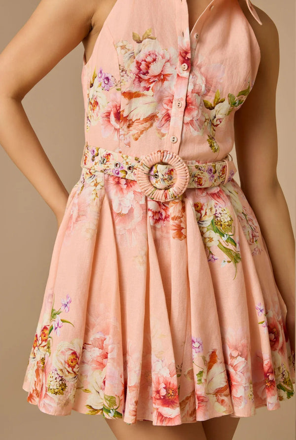 Hemant & Nandita Kavi Short Dress With Buckle Belt by Hemant & Nandita from Marina St Barth