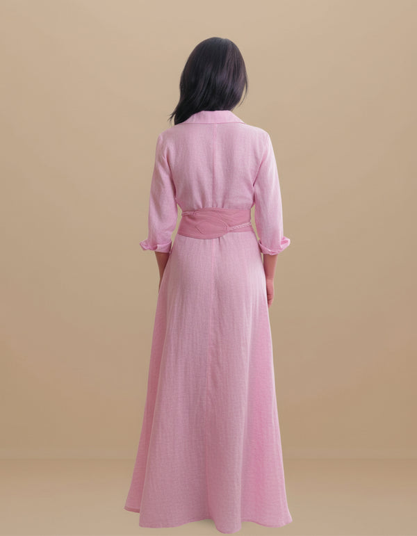 Shirt Dress Long Linen Solid by Marina St Barth from Marina St Barth