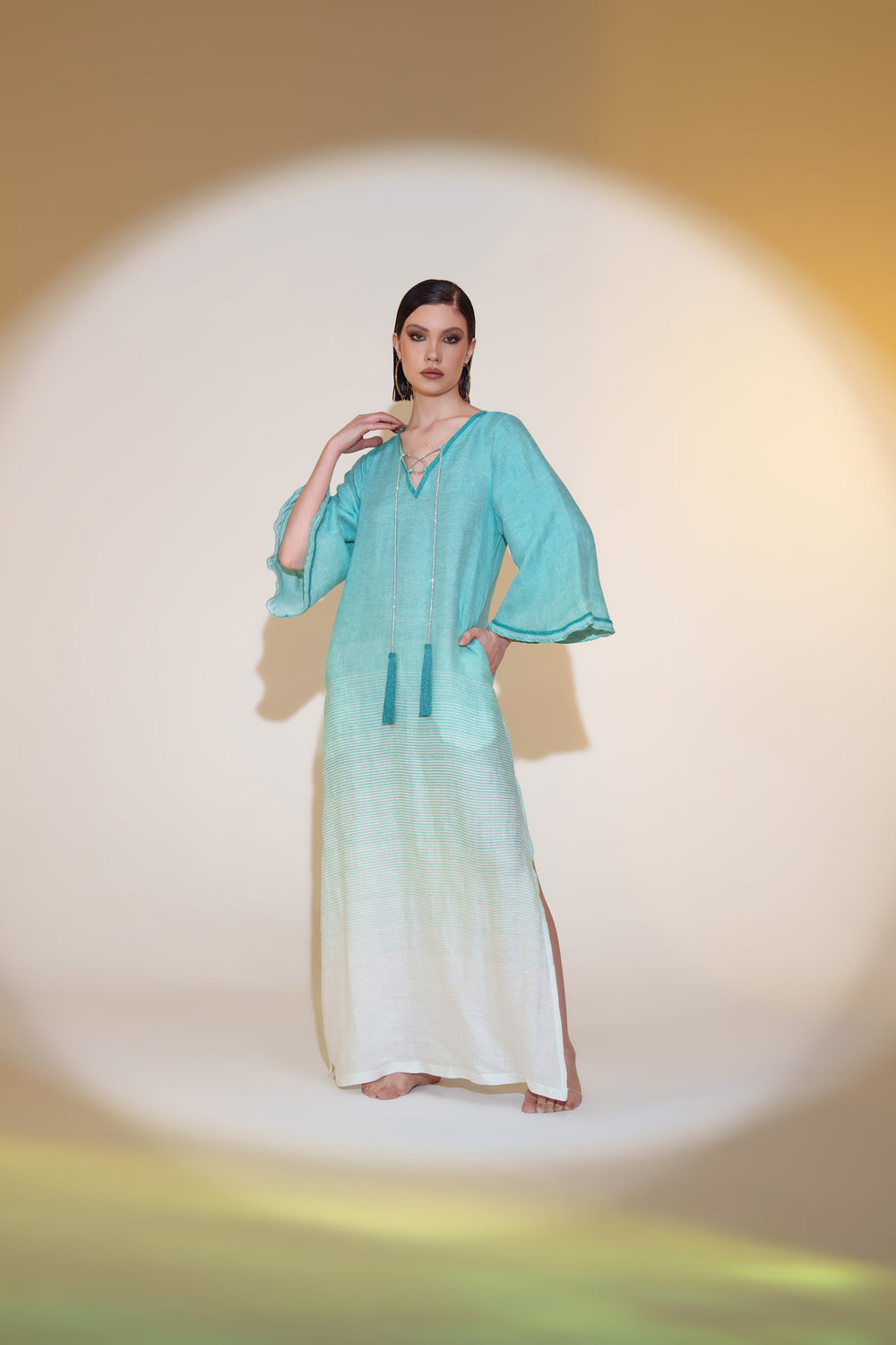 Pho Long Dress Emerald by Pho Firenze from Marina St Barth