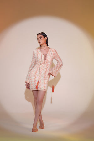 Pho Short Dress Peach by Pho Firenze from Marina St Barth