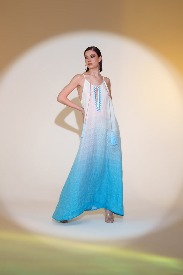 Pho Long Dress Mixed Linen by Pho Firenze from Marina St Barth