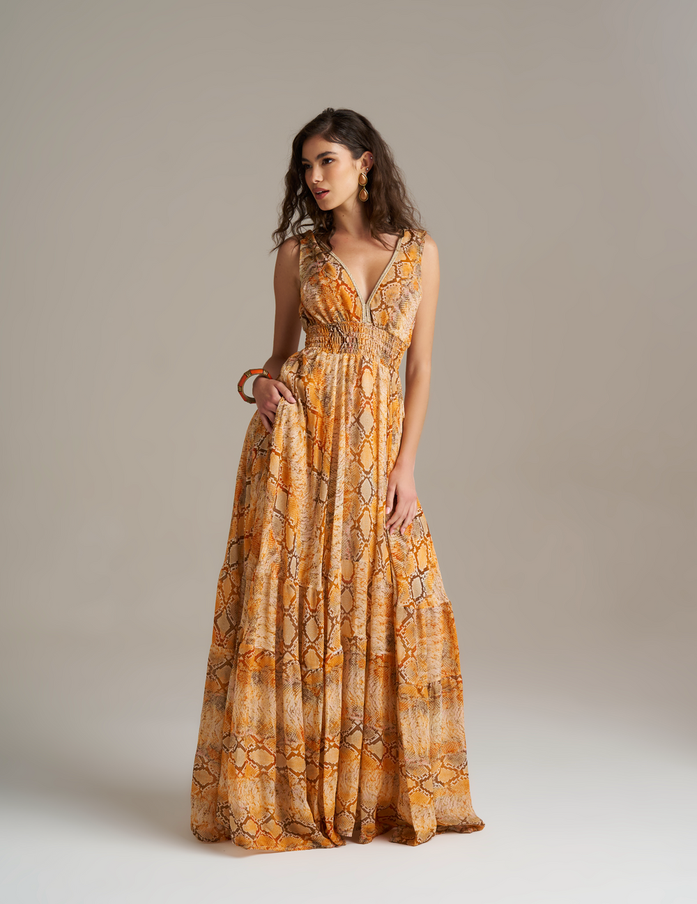 Long Dress Sahara 4323213 by Pho Firenze from Marina St Barth